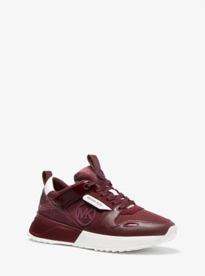 michael kors theo canvas trainer