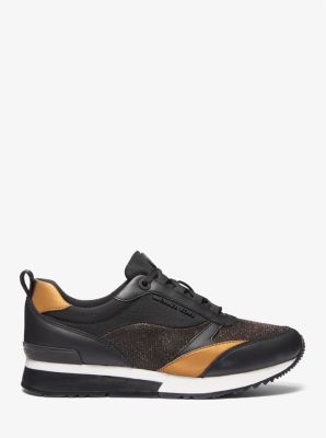 Sneaker Allie Stride aus glitzerndem Mesh im Kettendesign und Segeltuch image number 1