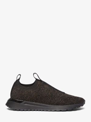 Bodie Logo Tape Metallic Stretch Knit Slip-On Trainer image number 1