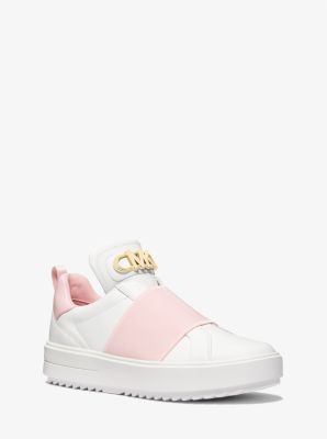 Emmett Embellished Leather Slip On Sneaker