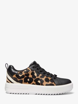Emmett Animal Print Calf Hair and Leather Sneaker image number 1