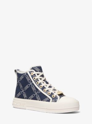 Evy Empire Logo Jacquard High-Top Sneaker image number 0