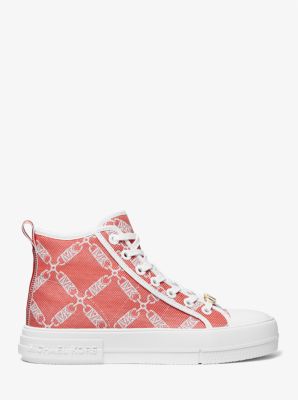 Michael kors poppy on sale graphic logo leather sneaker