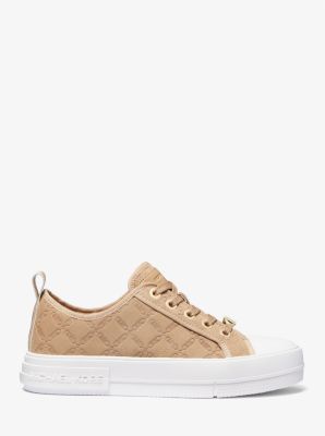 Evy Empire Logo Embossed Suede Sneaker | Michael Kors [US]