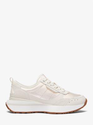 Flynn Metallic Leather Trainer image number 1