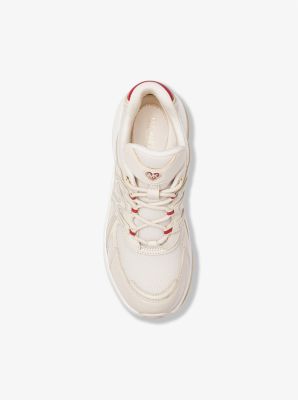 Espadrille Olympia Sport Extreme en cuir et en maille Qixi in CR&Egrave;ME L&Eacute;GER | Michael Kors