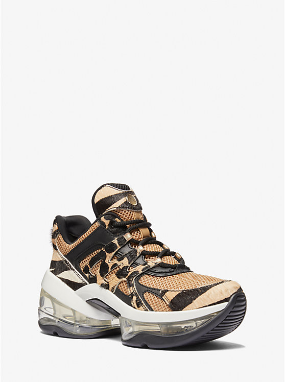 Olympia Sport Extreme Printed Calf Hair and Mesh Trainer image number 0
