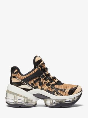 Olympia Sport Extreme Printed Calf Hair and Mesh Trainer | Michael