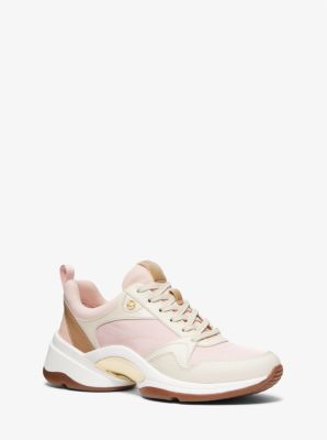 Orion Canvas and Leather Trainer image number 0