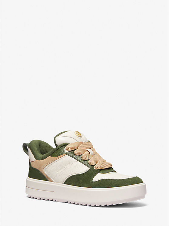 Rumi Color-Block Leather Platform Sneaker image number 0