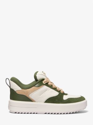 Michael Kors Emmett Strap Lace Up Sneaker in Green