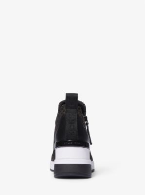 Sneaker Willis aus Stretch-Strick in Metallic-Optik image number 2