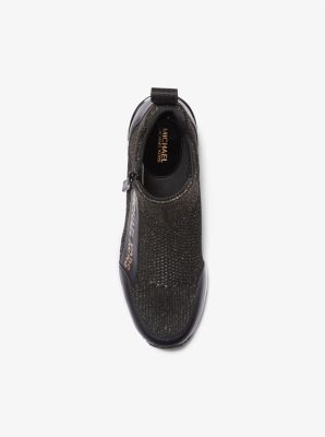Sneaker Willis aus Stretch-Strick in Metallic-Optik image number 3