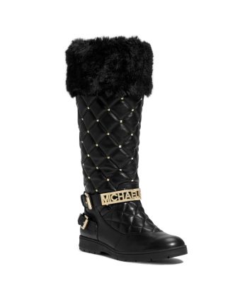 michael kors quilted boots