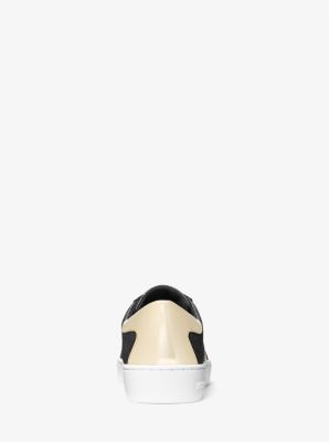 Sneaker Keaton a righe metallizzate con logo