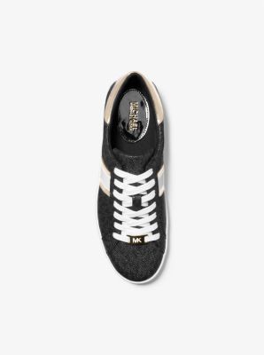 Keaton Metallic Striped Signature Logo Sneaker image number 3