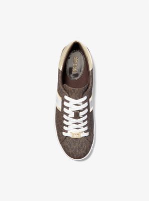 Keaton Metallic Striped Signature Logo Sneaker image number 3