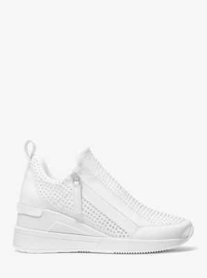 Willis Crystal Embellished Stretch Knit Trainer image number 1