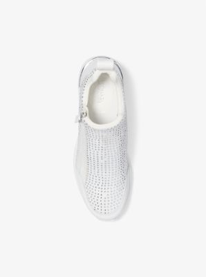 Willis Crystal Embellished Stretch Knit Trainer image number 3