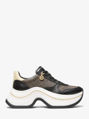 Basket Arla en cuir et daim image number 1