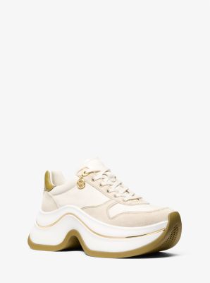 Sneaker Arla aus Leder und Wildleder
