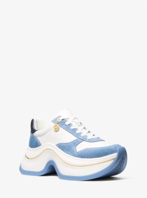 Basket Arla en cuir et daim