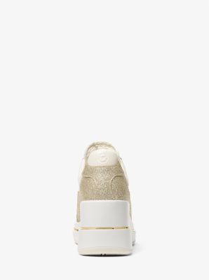 Emmy Signature Logo and Leather Wedge Trainer image number 3