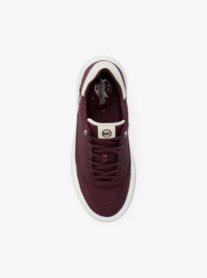 Hayes Crocodile Embossed Suede Platform Sneaker
