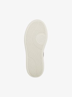 Hayes Crocodile Embossed Suede Platform Sneaker