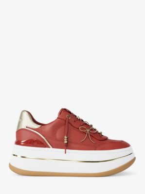 Hayes Embellished Leather Platform Sneaker