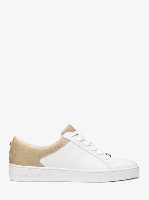 Sneaker Keaton mit Glitzer-Logoprägung aus Leder