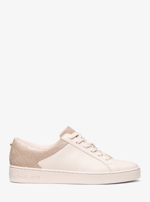 Keaton Leather and Glitter Logo Embossed Sneaker image number 1