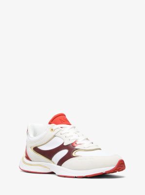 MK Sneaker Riley Aus Materialmix - Rot