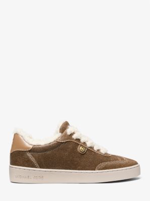 Sneaker Scotty in pelle effetto consumato e sherpa image number 2