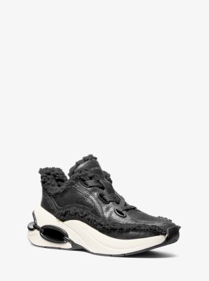 Sneaker Toni aus Kunstlammfell und Leder im Used-Look image number 0