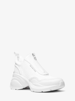 MK Sneaker Zuma Aus Materialmix - Weiss