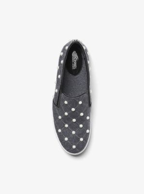 Keaton Embellished Flannel Slip-On Sneaker