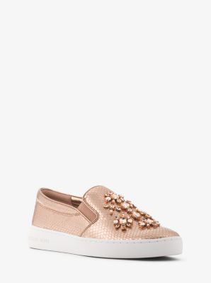 Michael kors keaton on sale quilted slip on