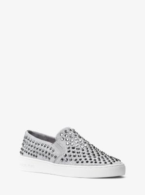 Keaton Stud-Embellished Slip-On Sneaker