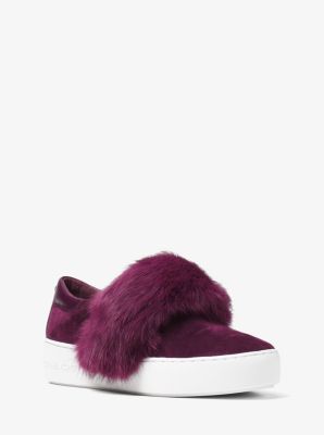 michael kors rabbit fur sneakers