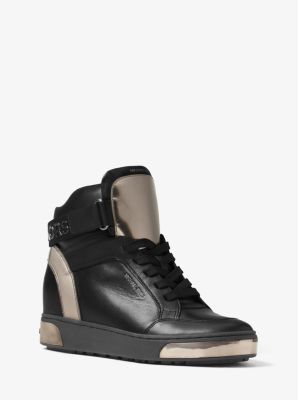 Pia High-Top Leather Sneaker | Michael Kors