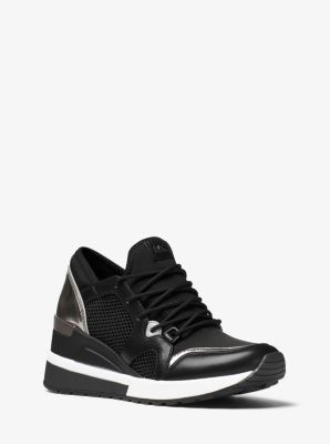 Scout Leather-Trim Sneaker | Michael Kors