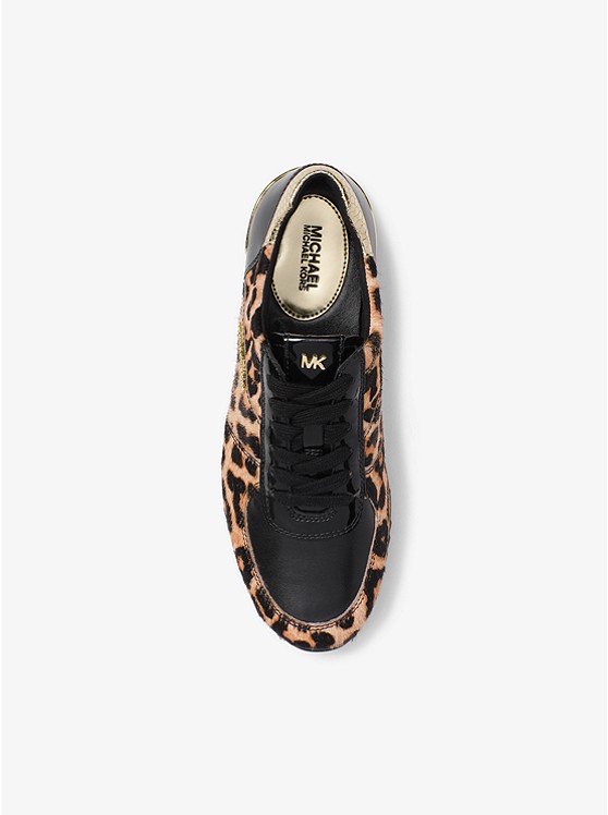 Allie Leopard Calf Hair Sneaker