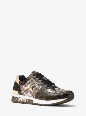 Espadrille Allie en cuir gaufr&eacute;