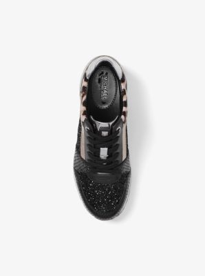 Billie Glitter and Leather Sneaker