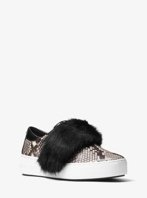 michael kors fur sneakers