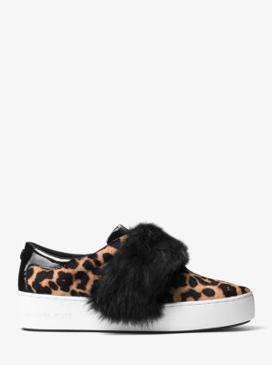 Michael kors rabbit fur on sale sneakers