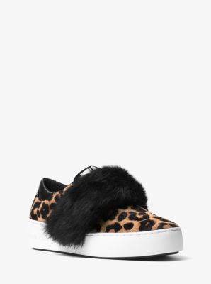 michael kors fur sneakers