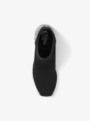 Michael Kors - Skyler MK Detail Stretch Knit Sock Sneakers Black