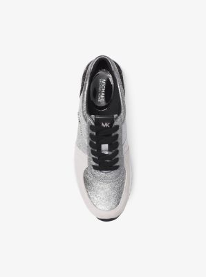 Michael kors allie store metallic leather sneaker